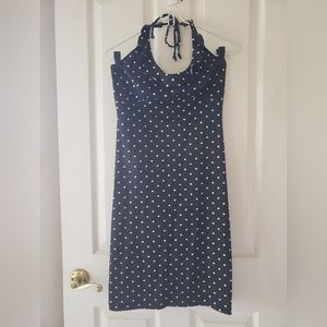 Black with white polka dot dress